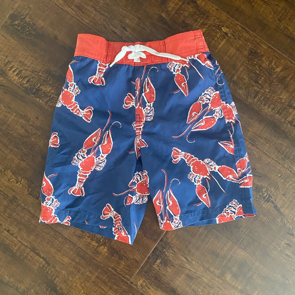 VINTAGE JANIE AND JACK toddler boy shorts. Lobster print.